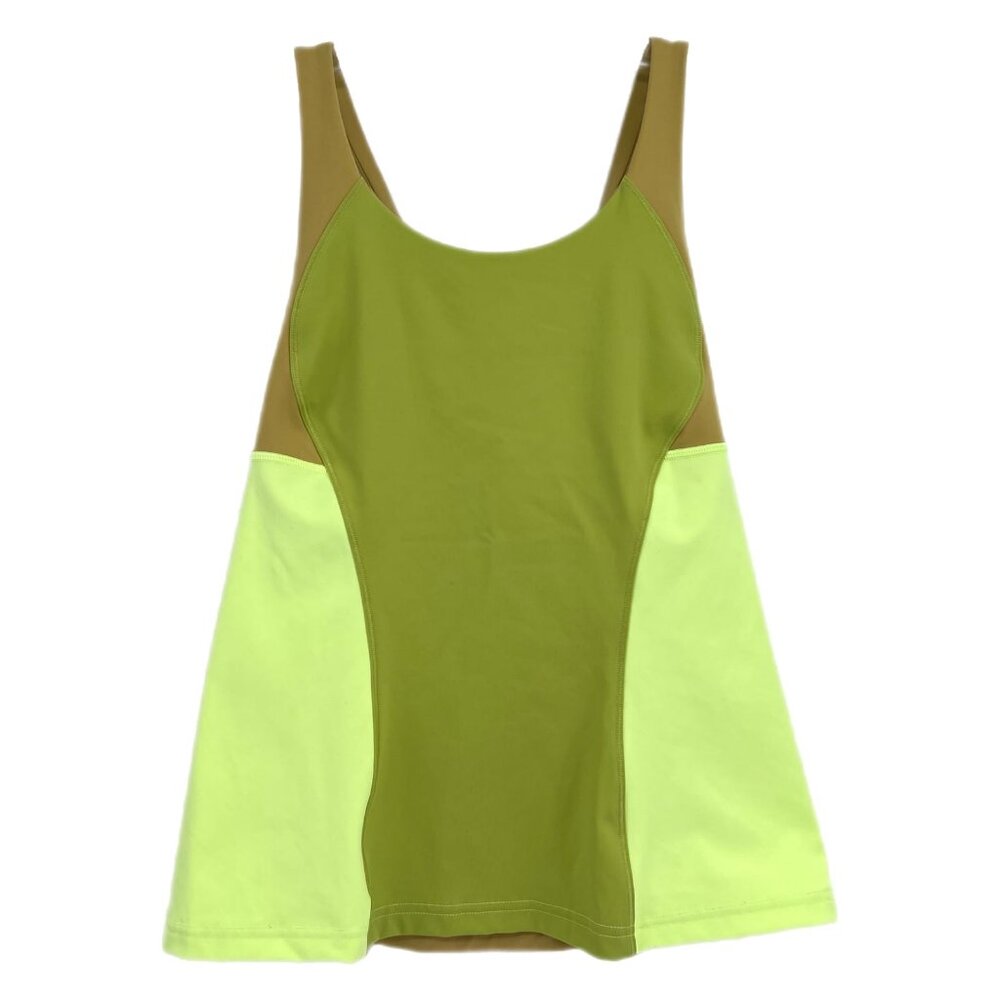 Lululemon Green Colorblock Athletic Tank Top | Size 8